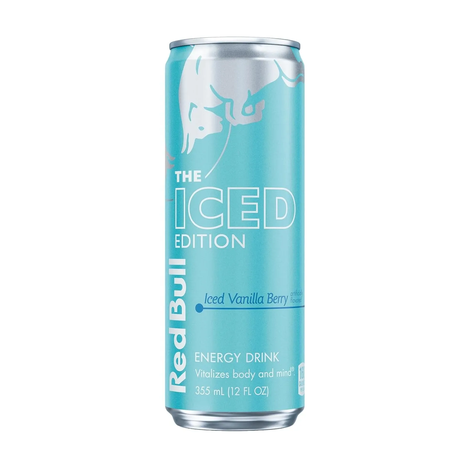 Red Bull Iced Can Close Up