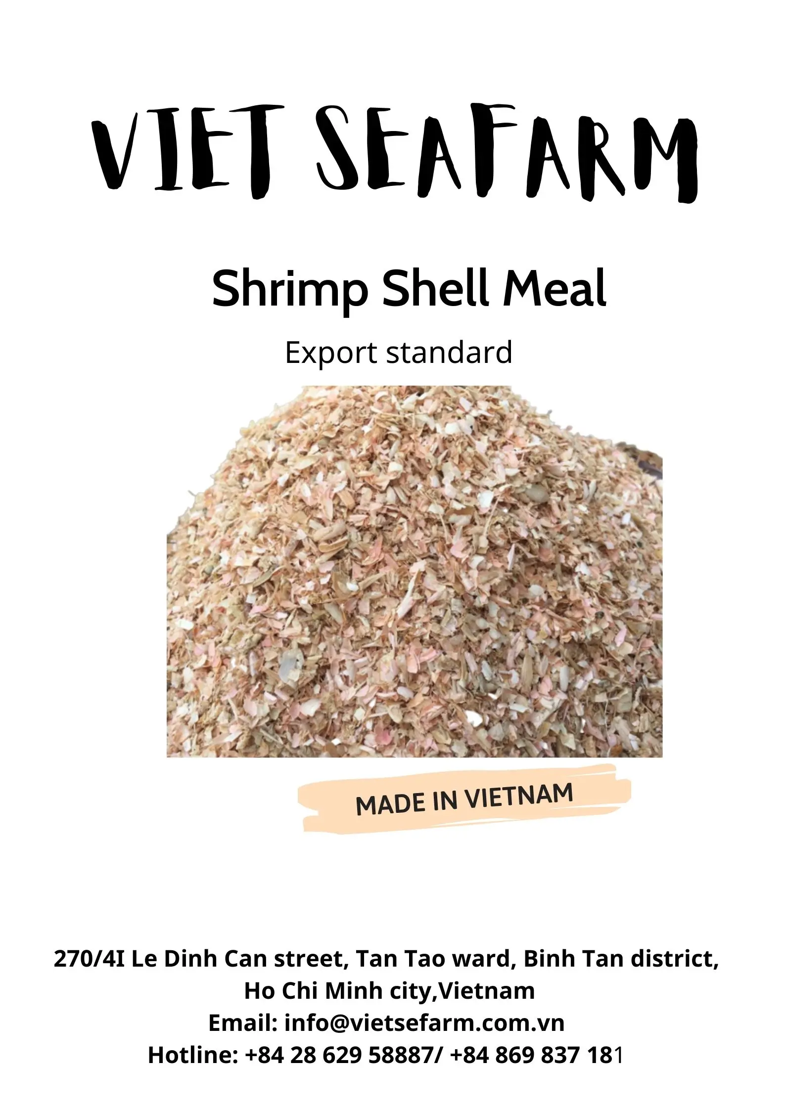 Hot Sale!!! High Quality Shrimp Shell Meal With The Most Competitive