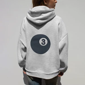 OEM Factory Women's Winter Front Oversized Custom Magic 8 3 Ball Pocket Hoodie Embroidery Boxy Fit Thick Fleece Pullover Fashion