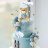 33 pieces of blue bow bear1