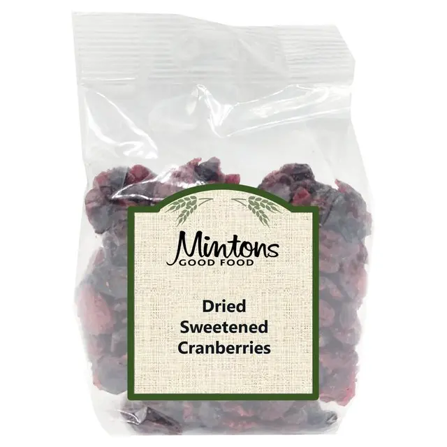 Organic Dried Cranberry Sweet Taste Whole Sliced Patterns AD Drying Process Vinegar Preserved Bulk Vacuum Pack
