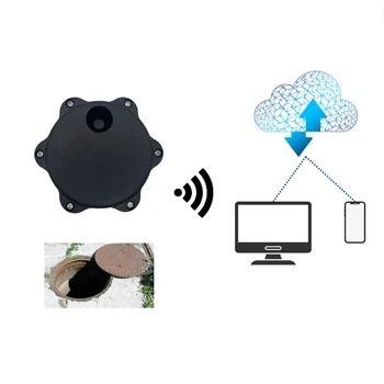 IoT remote monitoring solution Sigfox NB-IoT LoRaWAN device manhole cover open sensor level detector with Email notification