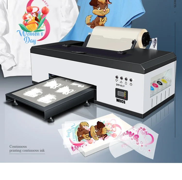 Direct to Film Printing Machine A3 30cm B30-1390 B31-1800 DTF Printer for DTF Digital Printing to Design DIY Logo
