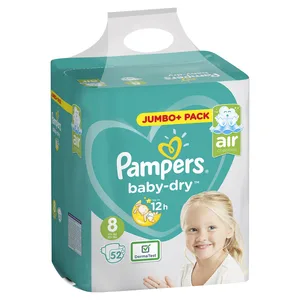 High Quality Eco-Friendly XXL Size Disposable Baby Diaper Nappies Bulk with Free Magic Tape Samples Biodegradable Cotton