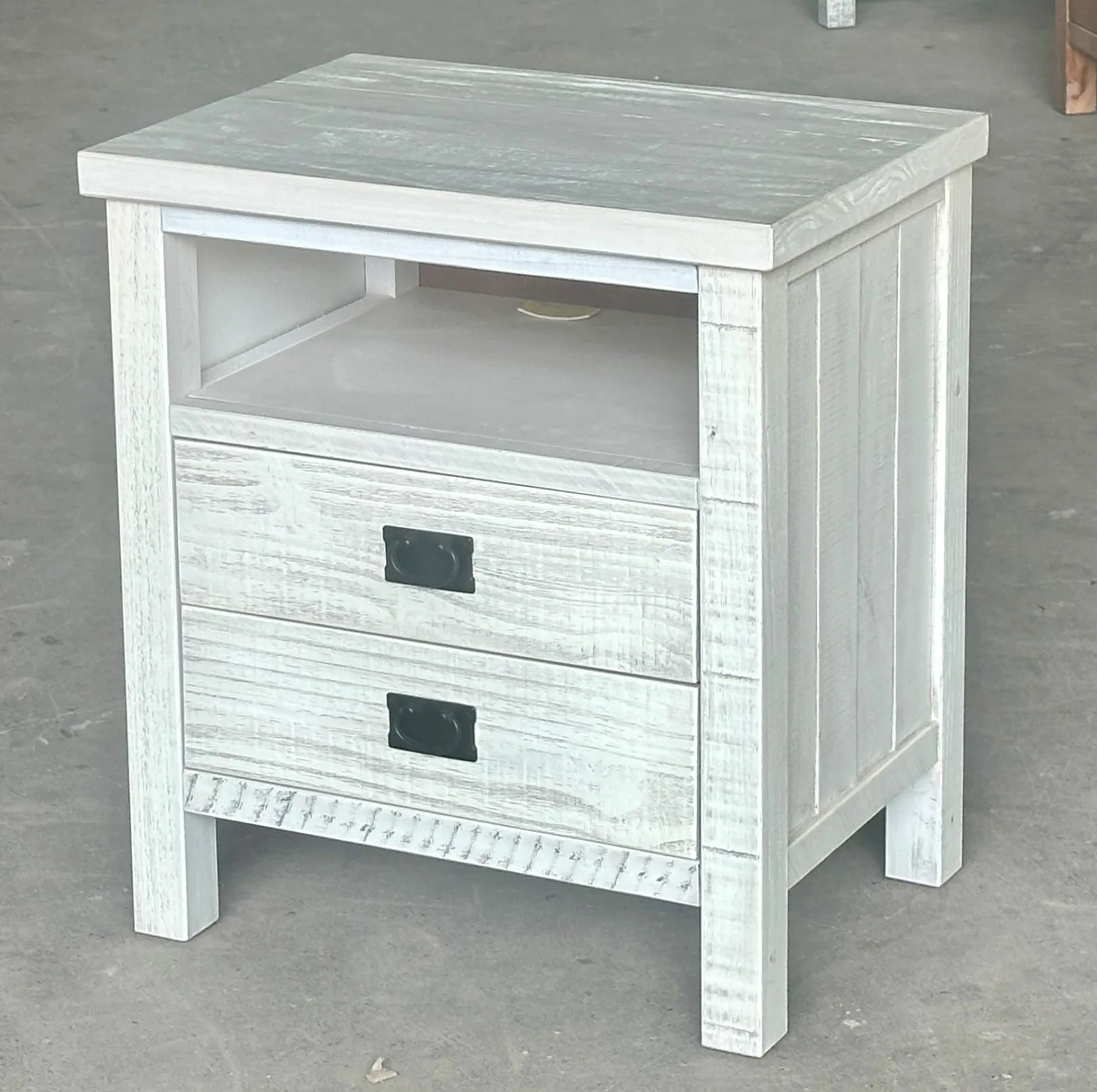 RUSTIC Wooden nightstand, disassembling flat pack furniture, Vietnam manufacturer, Non-toxic water base finishing