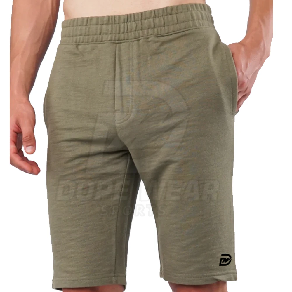 Custom Cotton Polyester Blend Men Shorts Breathable Men Summer Solid