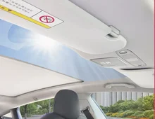 Typestar Ambient LED Light Kit On The Roof Automatic Retractable Sunshade For Tesla Model Y