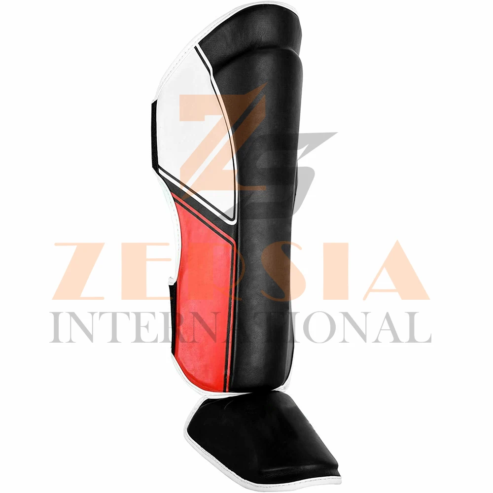 Revgear Premier Deluxe Shin Guards - Lightweight MMA Pads For Kickboxing, Muay Thai & Training, Hook & Loop Straps
