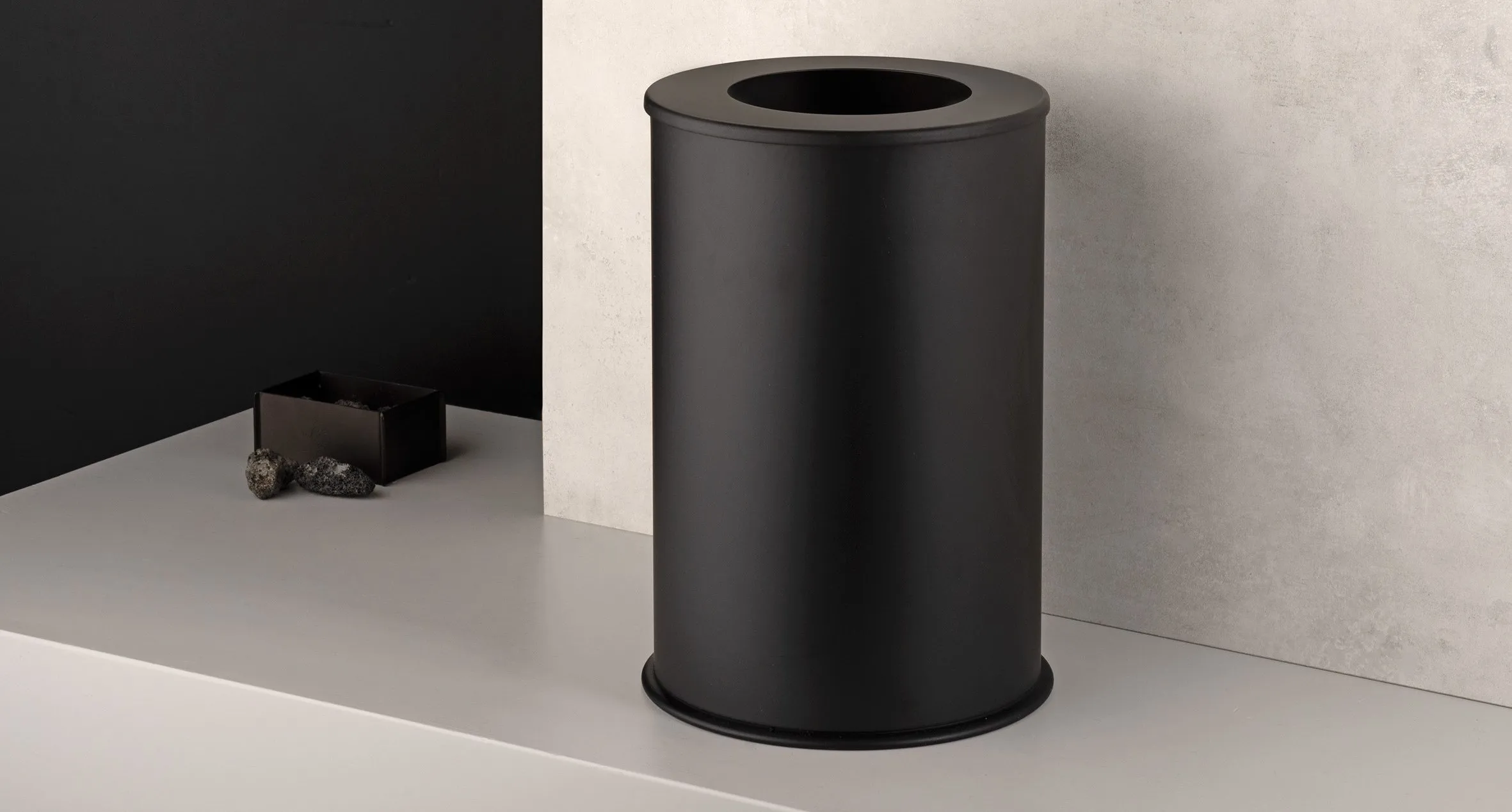 Bathroom Accessories Set Black Matt