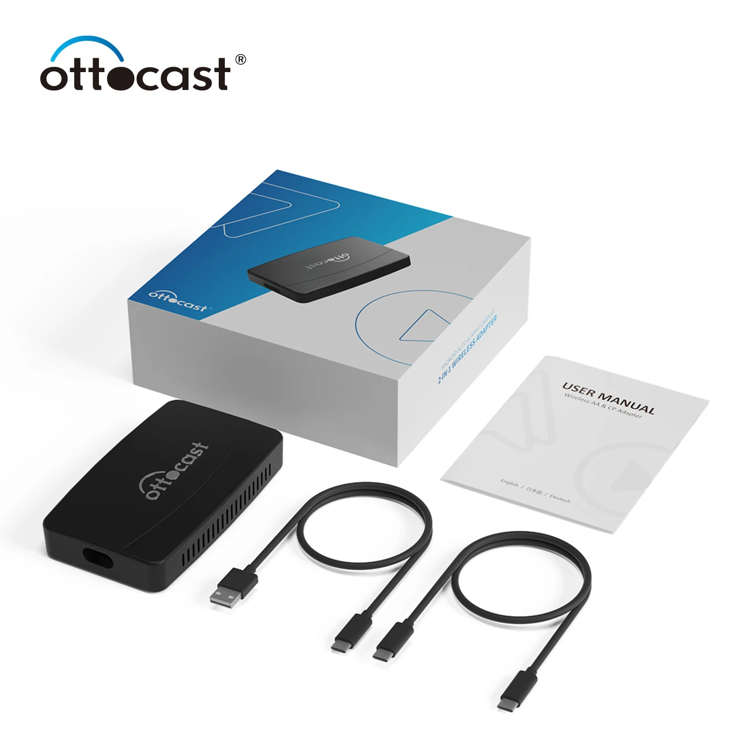 Ottocast Auto Electronic Carplay Dongle Wireless Wireless Adapter ...