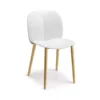 Natural Oak Legs, Linen Shell