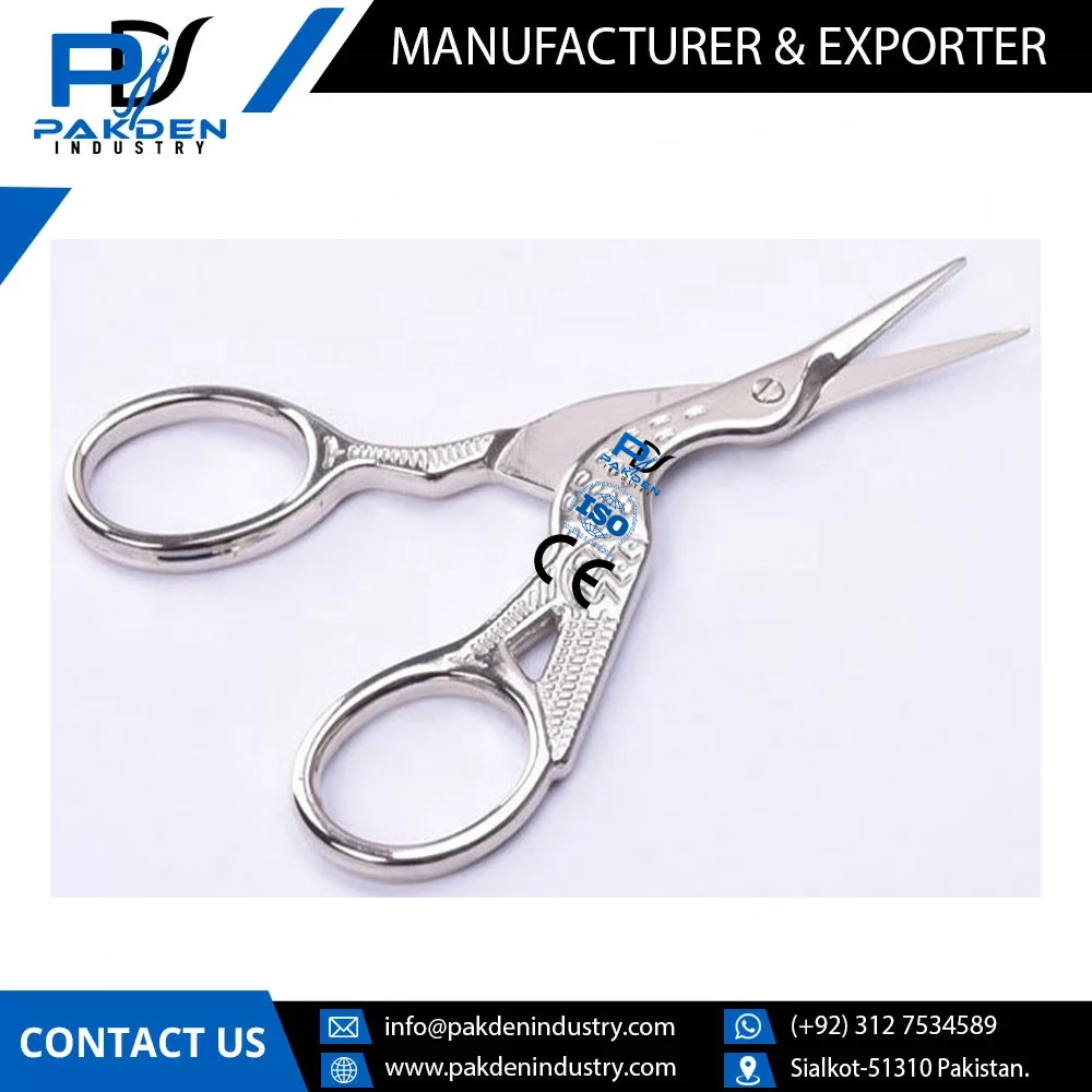 Производство 100% Высококачественные ножницы из нержавеющей стали с вышивкой/новейший дизайн новейших модных ножниц вышивкой