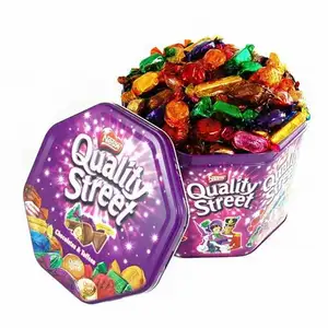 Quality Street 650g Milk Chocolate Tub Solid Bar Pattern with Nut & Candy Ingredient Biscuit Flavored Chocolate