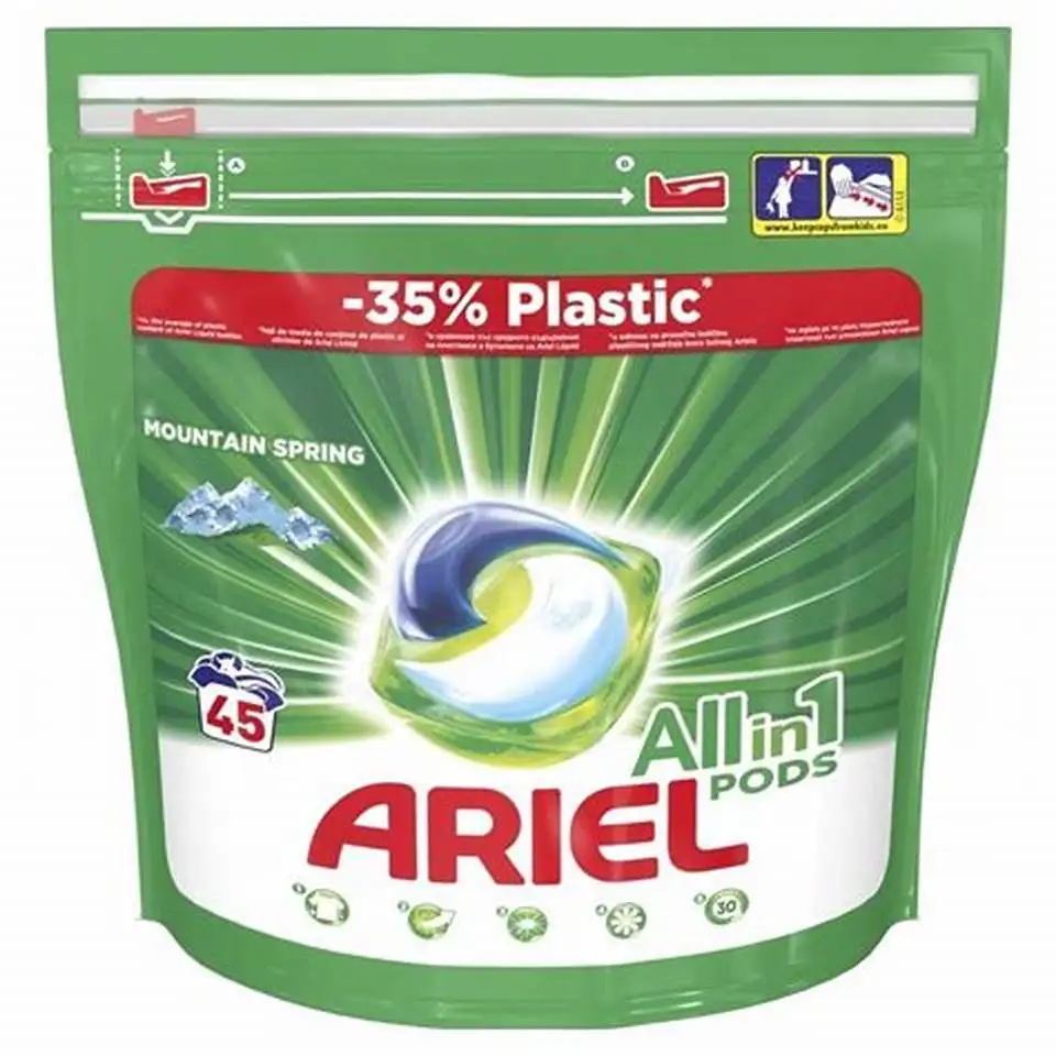 Hot Sale Powerful Ariel 3 In 1 Mountain Spring Washing Gel / Ariel All ...