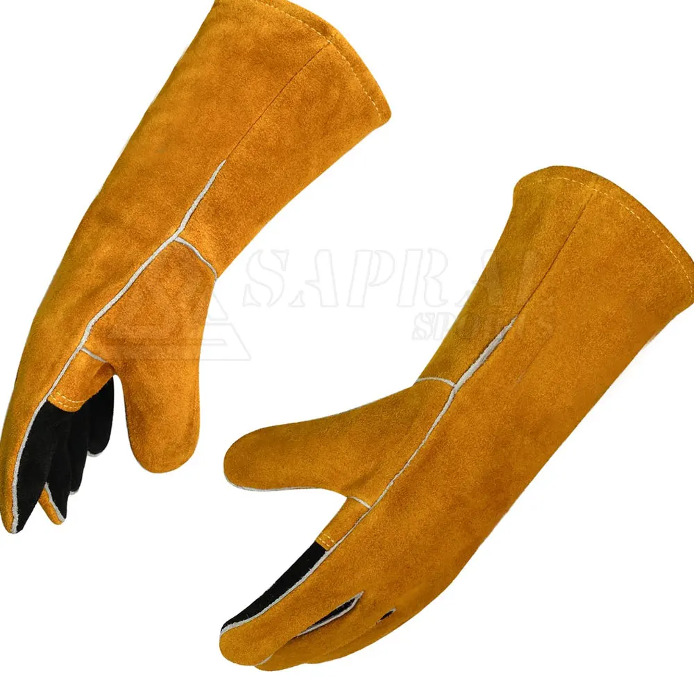 Private Label Customized Your Own Logo Welding Gloves Made In High