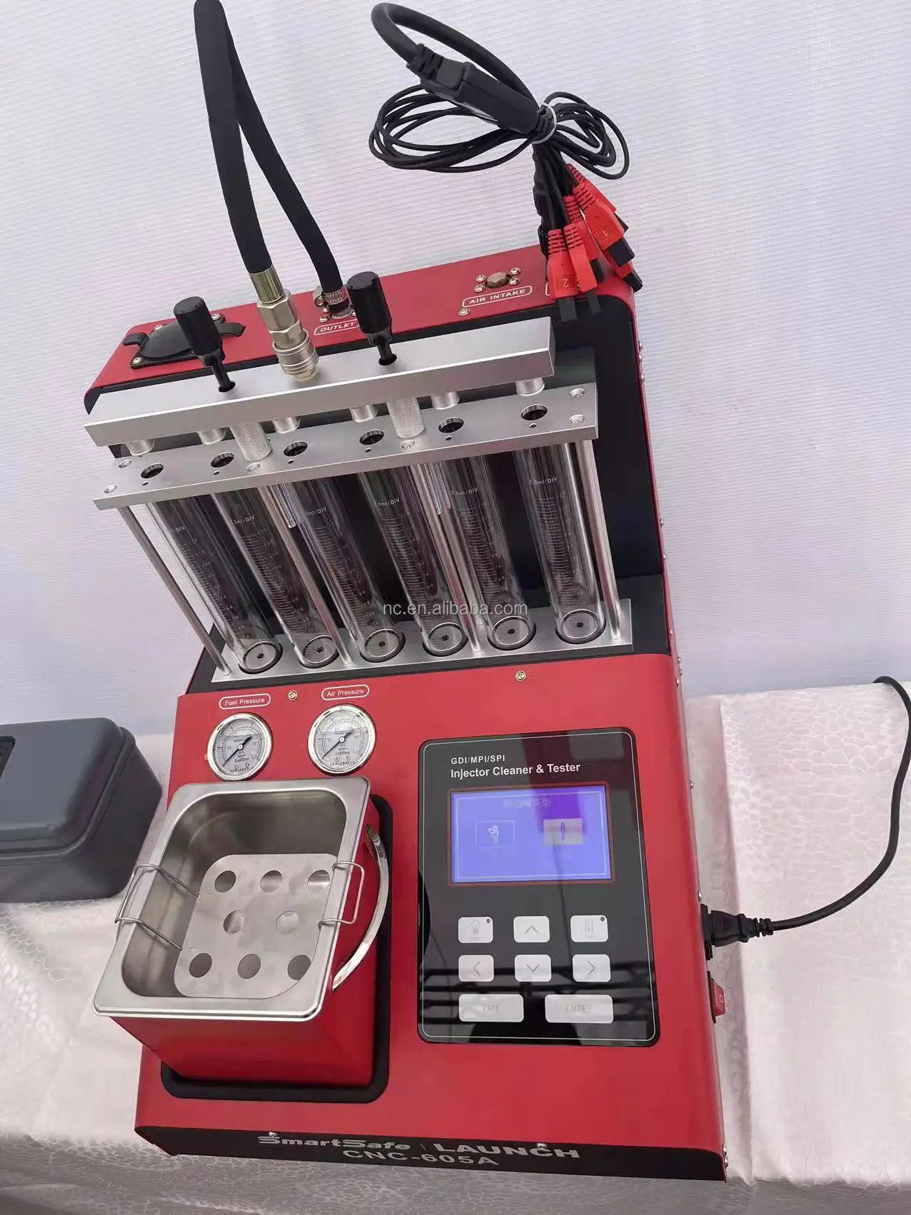Launch New Gdi Cnc605a Direct Injection Nozzle Cleaner 6 Cylinders