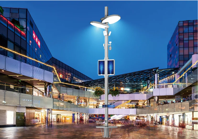 Weclouds Smart Street Lamp Pole with Customizable Mounted Devices for ...