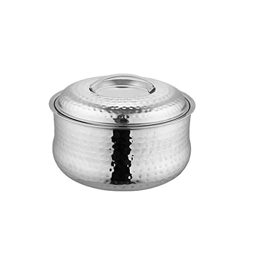 Stainless Steel Casserole Cooking Pot with Steel Lid Kitchen and Restaurants Cocking Use and Royal Wedding Cocking Use