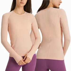 Factory Outlet Women's Sport Close-fitting Wear Yoga Gym Wear t Shirt