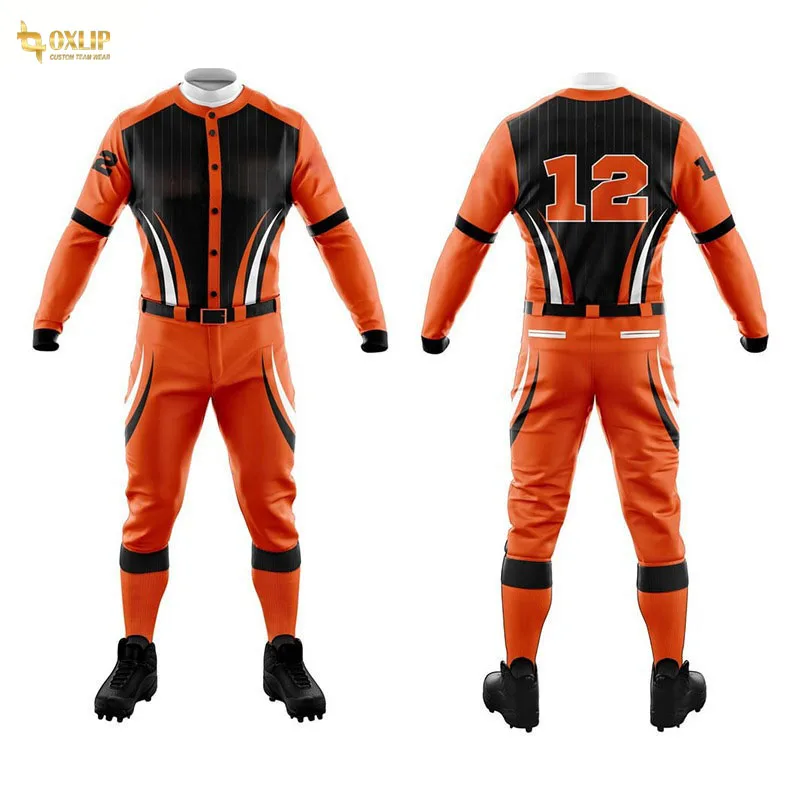 Youth Baseball Uniform High Quality Custom Logo Printed Breathable Sports Set-Lightweight Jersey Pants in Youth Sizes