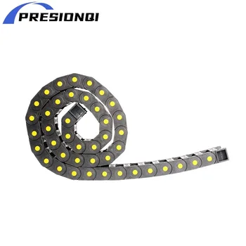 Wear-resistant thickened nylon drag chain tank chain plastic track with enhanced cable duct for cnc machine