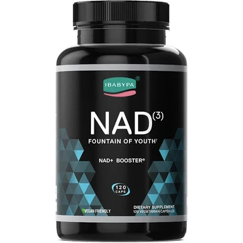 OEM Customized Brand Healthycare Product Supplements NAD3 NAD+ Booster Metabolic Repair Capsules 120 Capsules