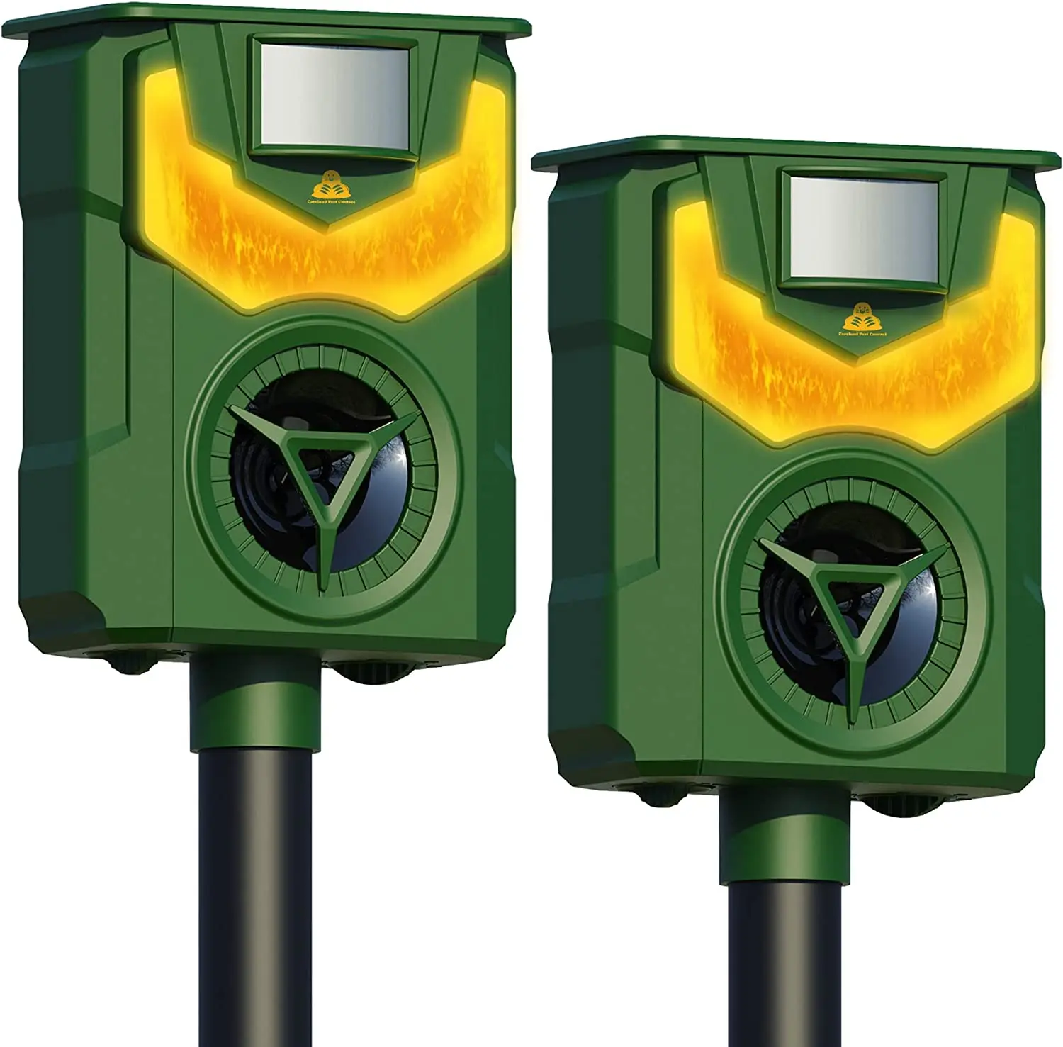 Solar Animal Repellent Ultrasonic Cat Deterrent Marten Deterrent up to 8m Range Motion Sensor 13.5 to 45kHz Dog Bird Fox Rat