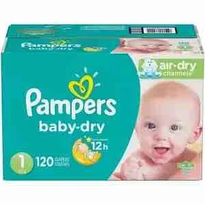 Bulk Pampers Baby Dry Diapers Super Pack Size Newborn - Buy Pe