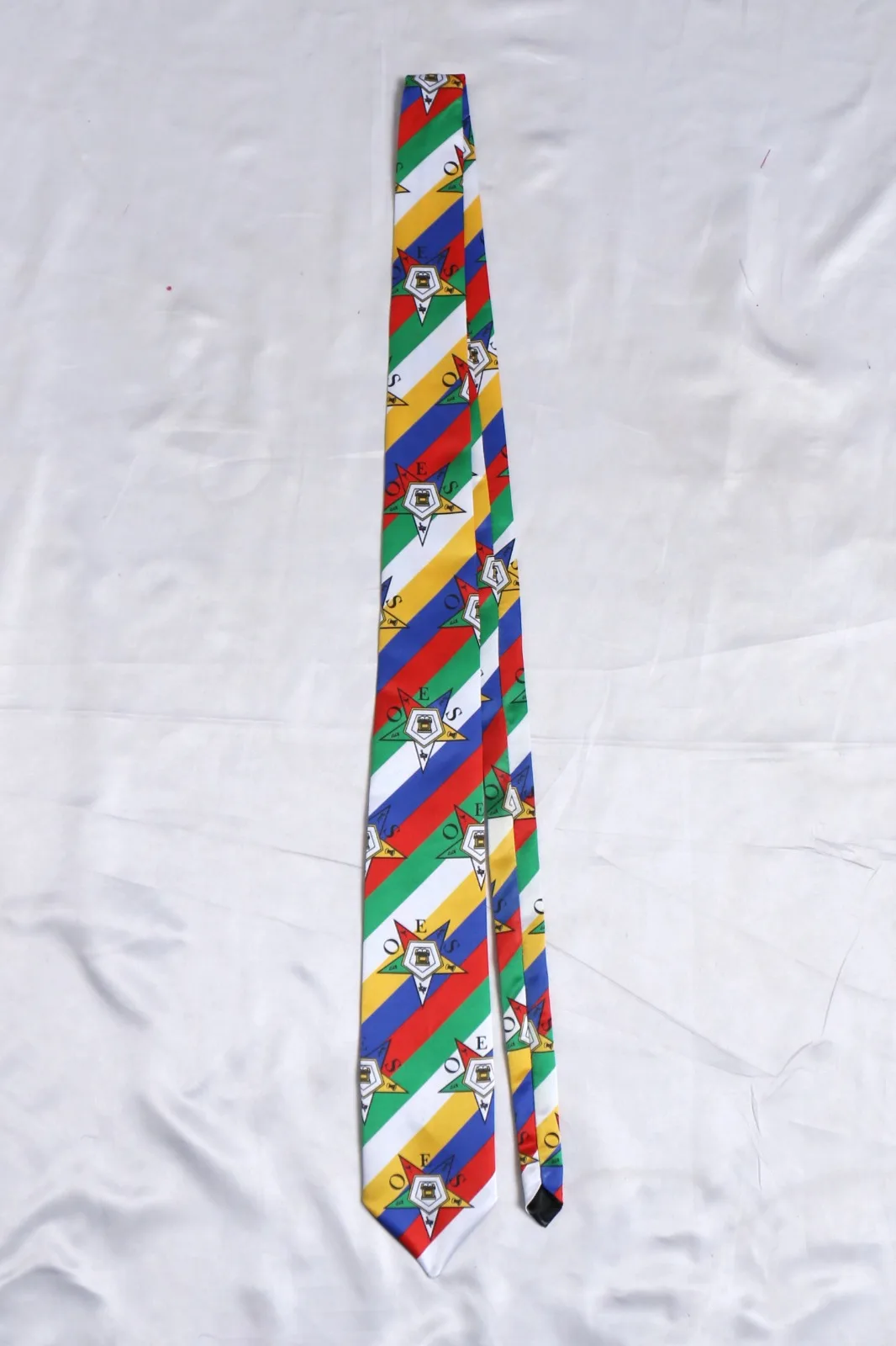 Order of the Eastern Star Sublimated High Quality Silk Tie OES Ties Masonic Regalia Custom Made Sublimation Satin Masons Ties
