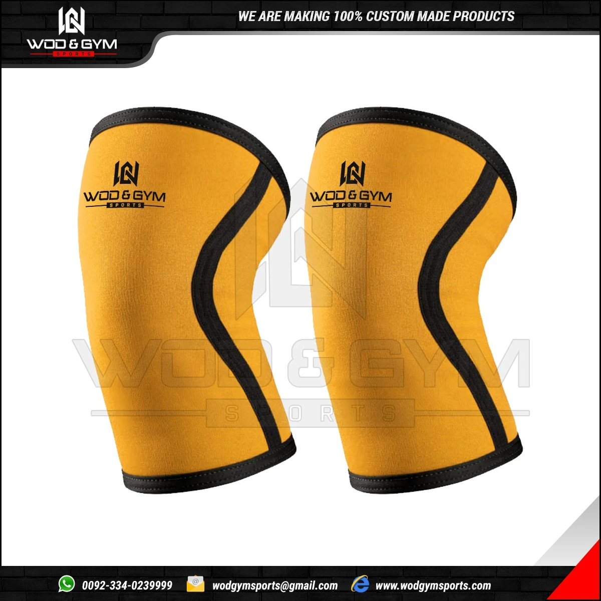 AILIKEE Heavy Duty 7mm Neoprene Knee Sleeves Compression Knee Brace Support For Weightlifting Powerlifting Squatting Crossfit Training Fitness (L - For 14"-15" Patella Circumference