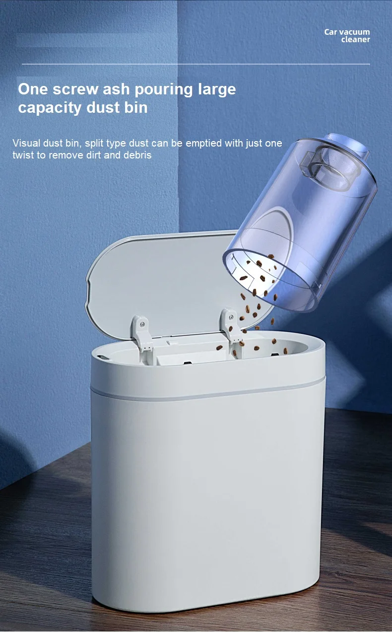 迷你无绳汽车真空吸尘器强吸无线手持便携式汽车真空吸尘器