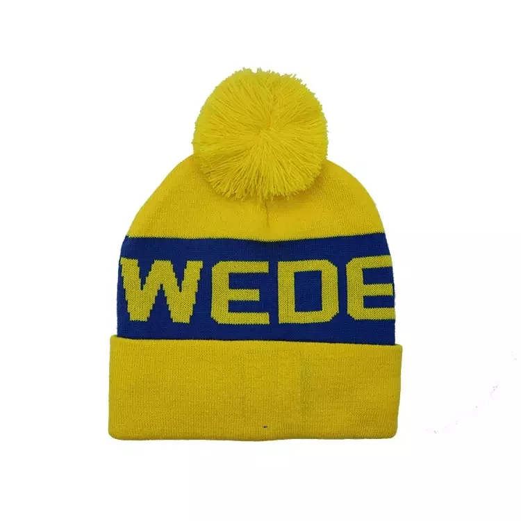 Custom Embroidered Weaving Labels Patch Logo College Football Club Winter Hat Soccer Sports Team