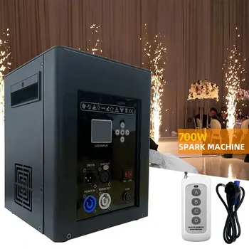 High Quality 700W Firework Machine Wireless Remote Control DMX512 Cold Spark Machine with LCD Screen for Wedding Party DJ Show