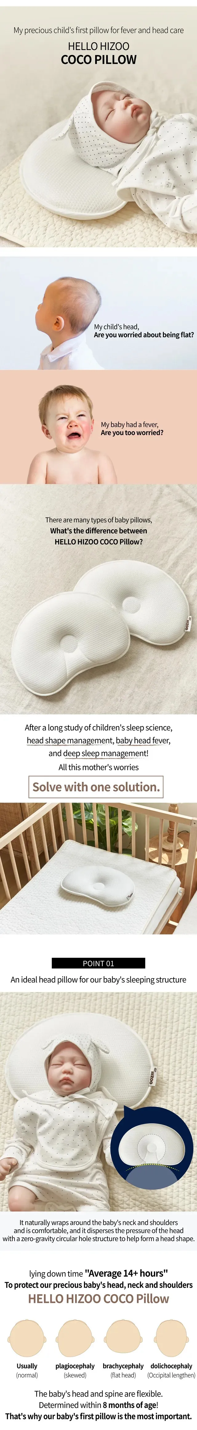 [designyoons] Coco Baby Comfort Pillow Cushion Cover Baby Set Baby Neck