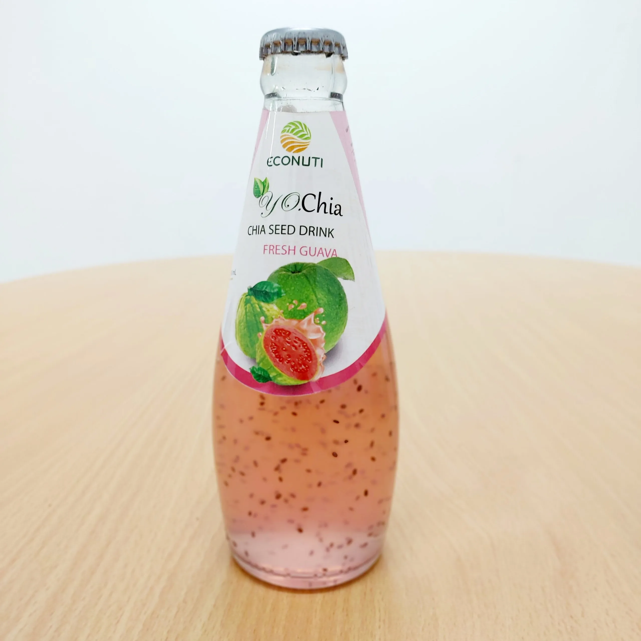 Напиток из семян Чиа натуральный фруктовый вкус киви стеклянная бутылка 280 мл OEM заводская цена