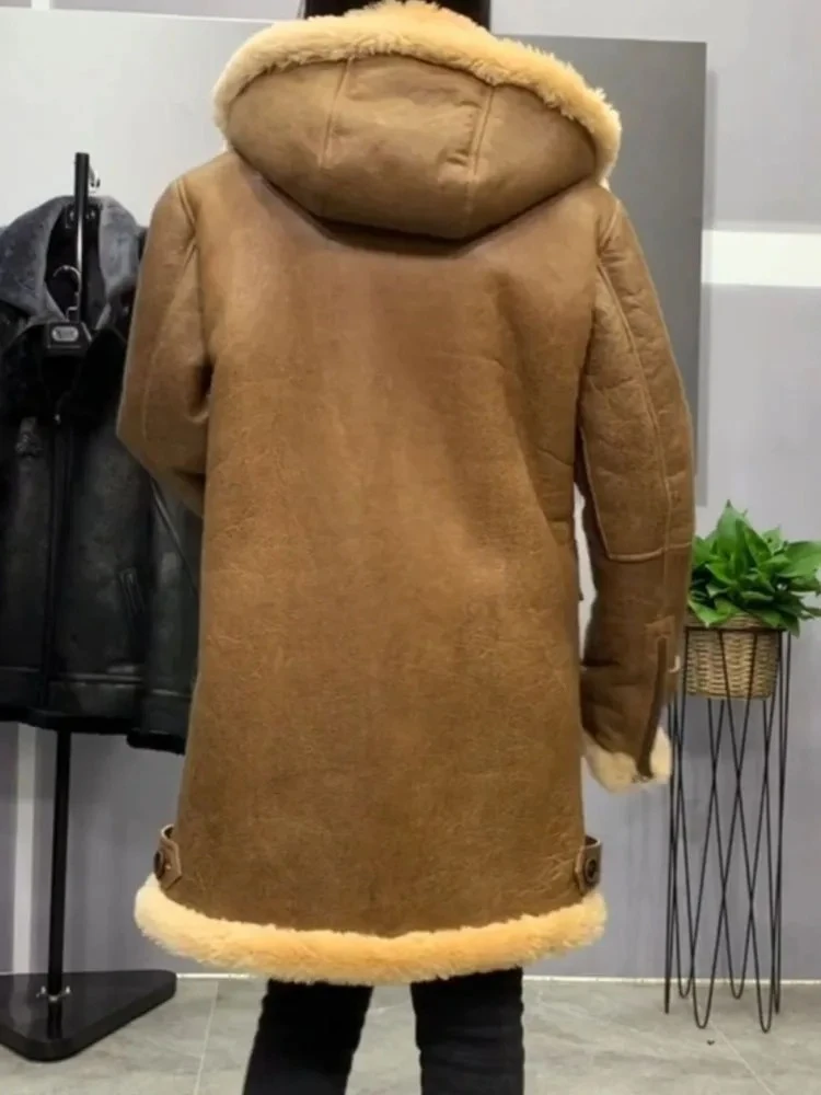New Arrival Genuine Sheepskin Shearling Jacket Women