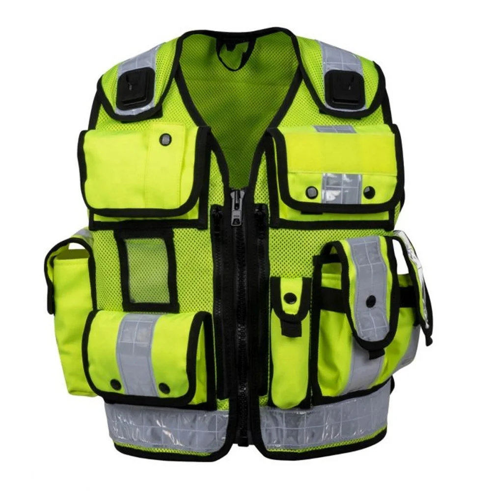 Quality Manufacturer Wholesale Best Orange Green Black Led Lights Vest