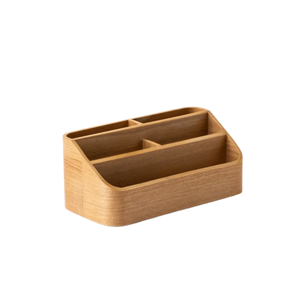 Высококачественная деревянная коробка для канцелярских принадлежностей, Настольный органайзер для рабочего места, аккуратный и аккуратный, оптовая продажа из Вьетнама