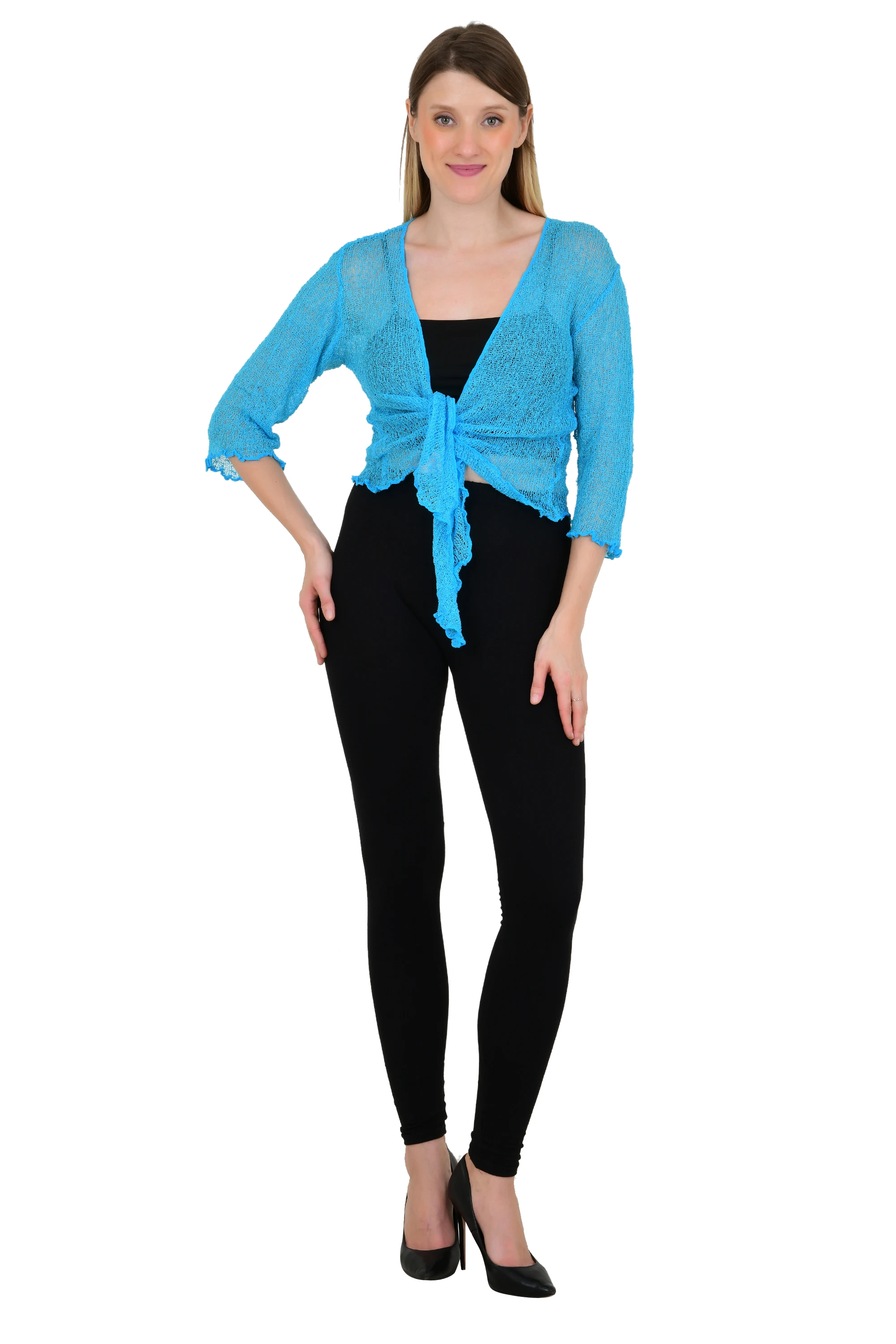 2024 Summer New IKAT Ladies Elegant Bolero Shrug Top