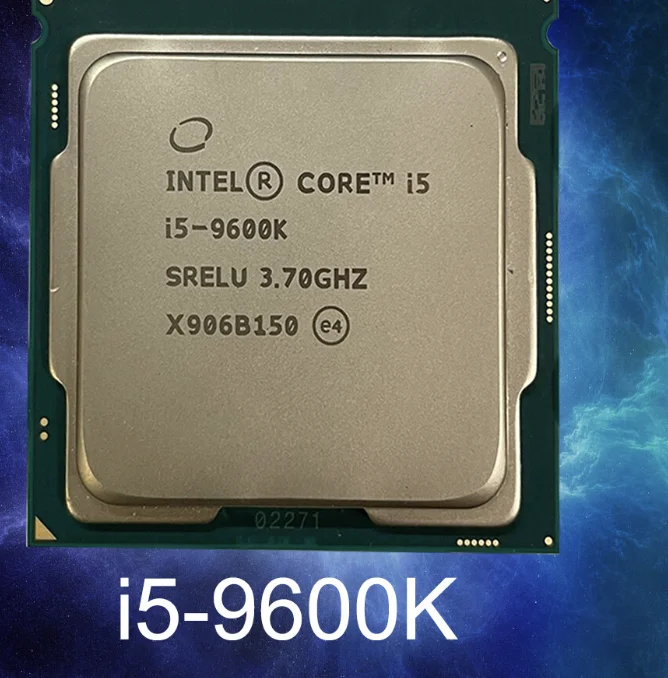 Intel i5 9600K 8-Core LGA 1200 CPU - 2.9 GHz, 6MB L2 Cache, Ideal