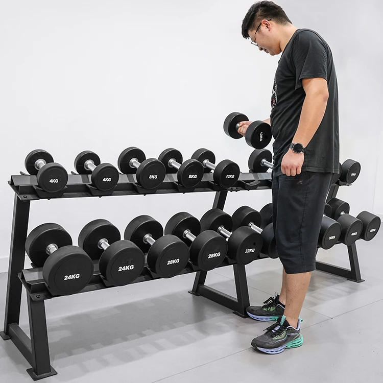 2 Tier Commercial Dumbbell Set Rack| Alibaba.com
