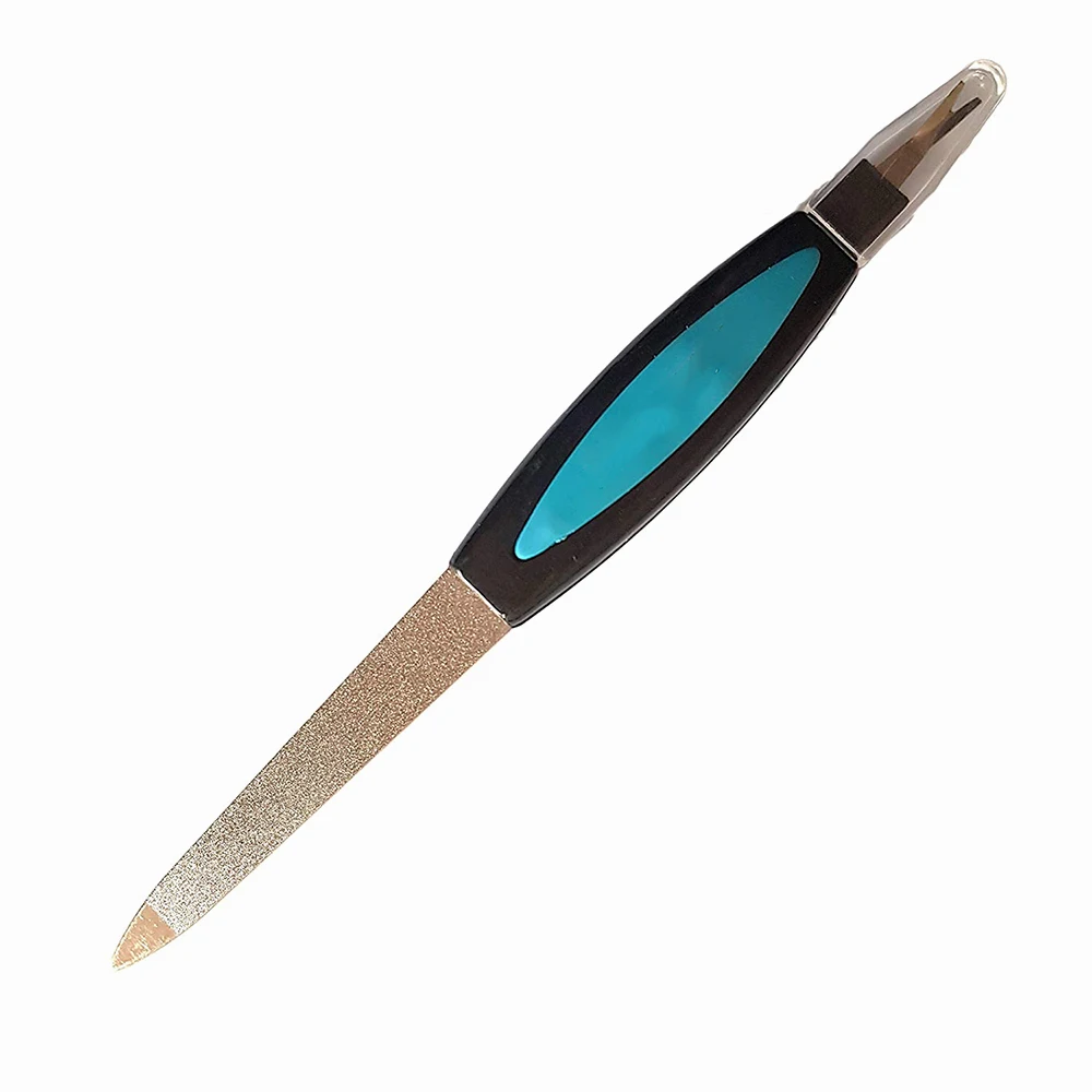 German Stainless Steel Double Side Nail File Diamond Nail File