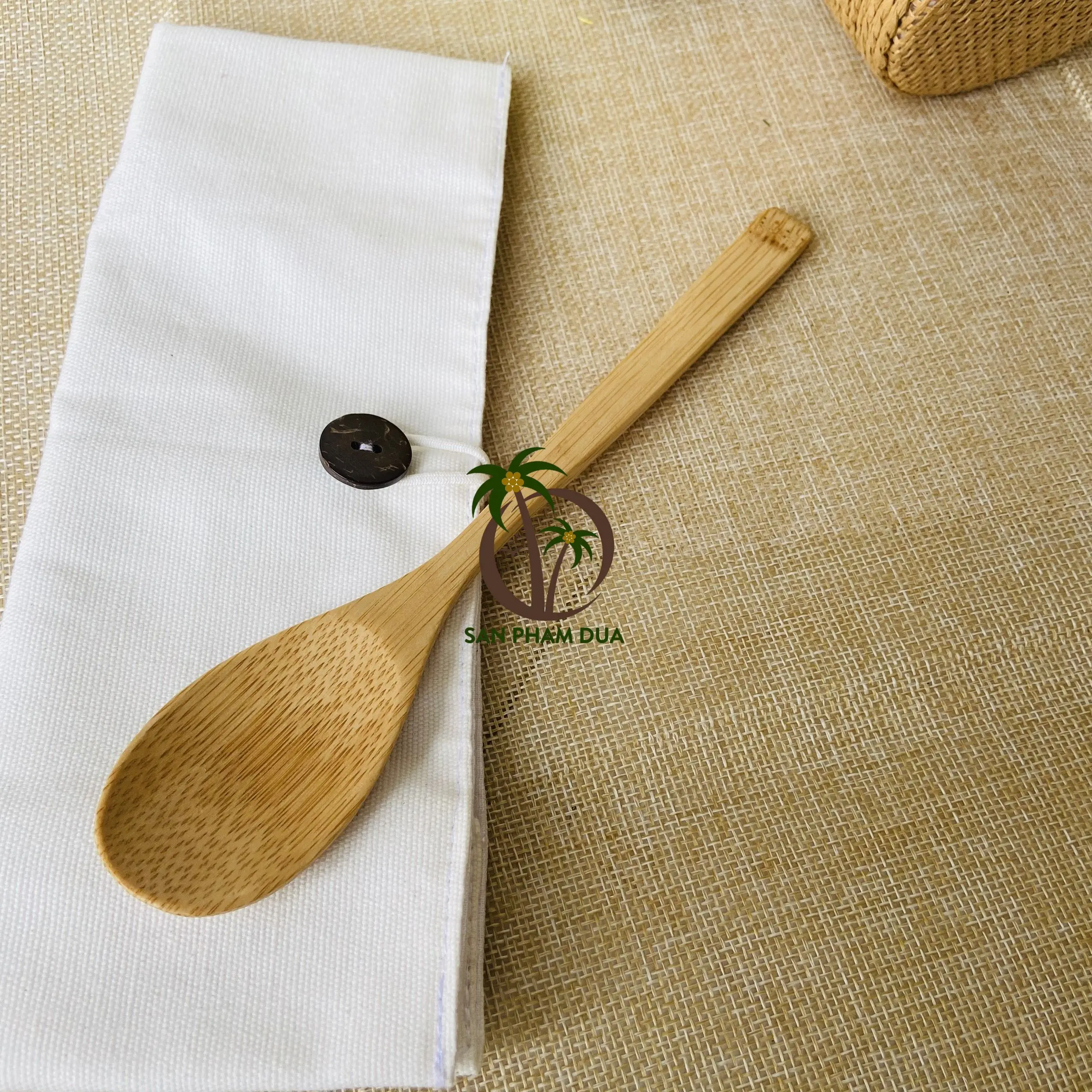 Vietnamese Bamboo Cutlery Bamboo Straw Spork Fork Knife Brush Traw