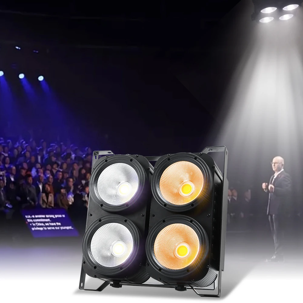 VALAVA DJ Event Party Matrix 4 Eyes 100w White COB Blinder Led Audience Light