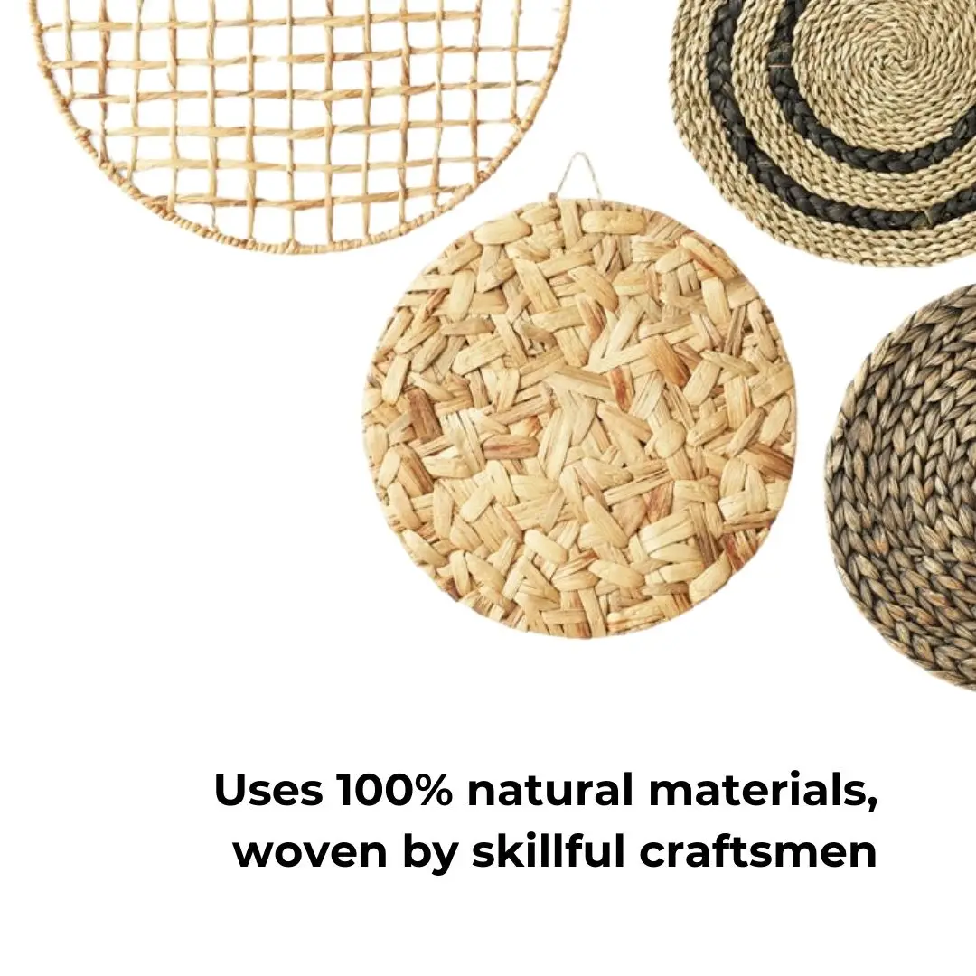 2023 Best Selling Bohemian Style Seagrass Wall Hangings Natural Antique