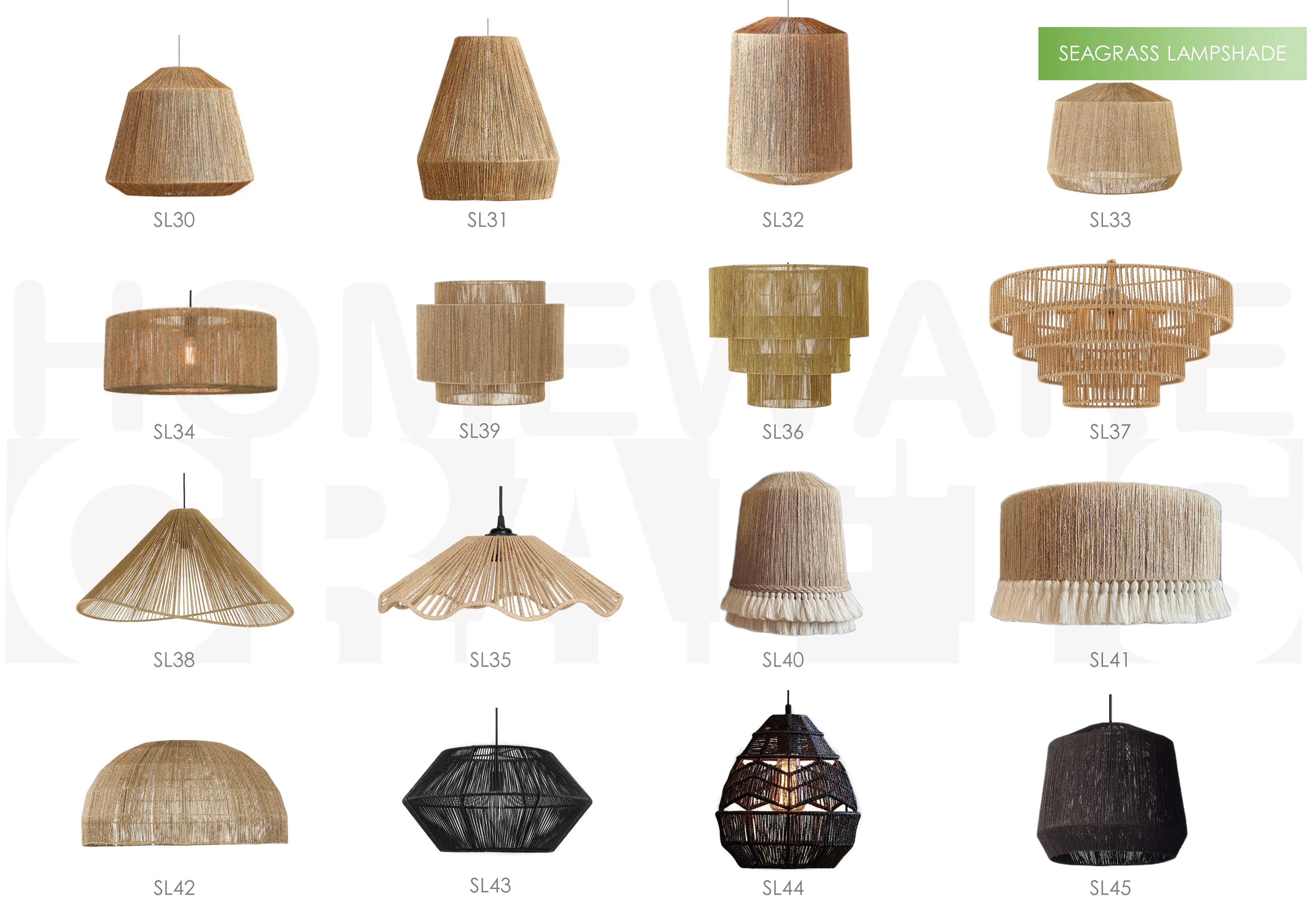 Lampshade Pendant Light Straw Rattan Lamp Covers & Shades Eco-friendly ...