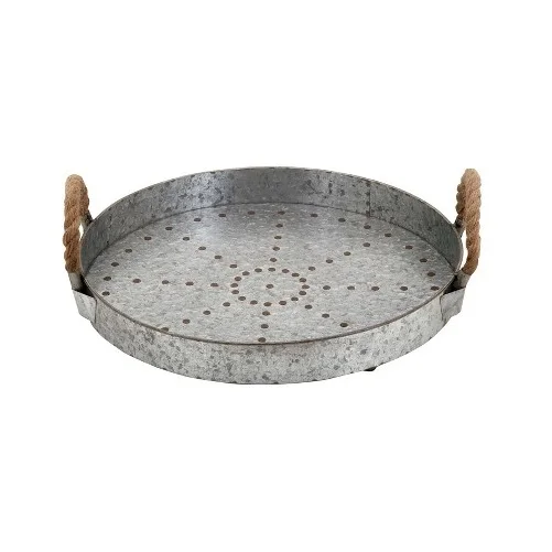 Свадьба кейтеринг оцинкованный металлический поднос обеденный стол украшение для еды лучшее качество