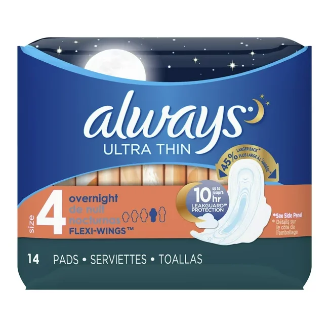Always Ultra Sanitary Pads,Extra Long,Single Pack Buy Wholesale Always Ultra Thin Overnight