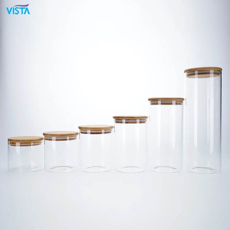 VISTA Wholesale Food Container Glass Jars Custom Flint/Amber Saffron ...