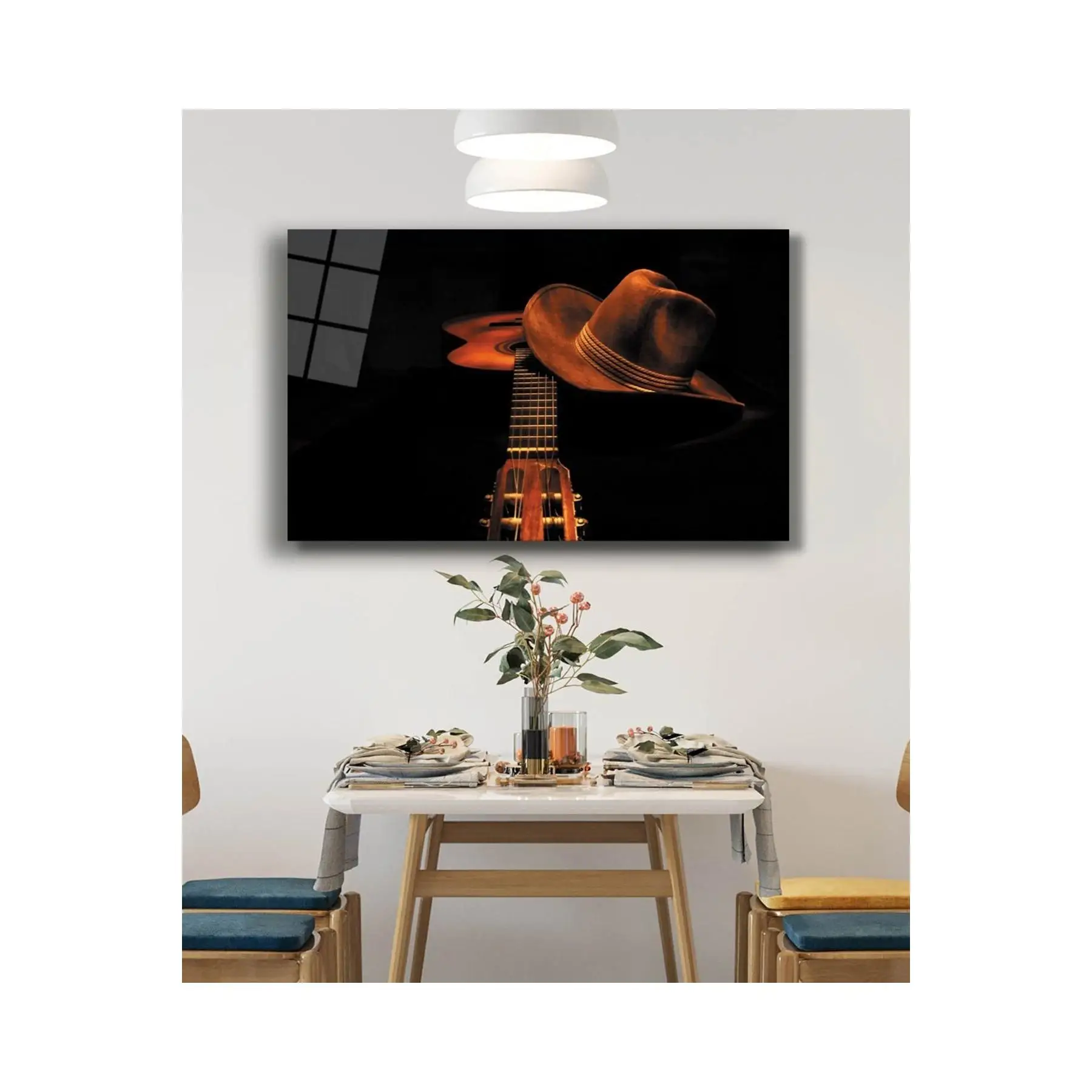 Fedora гитарный стеклянный стол 4 мм Прочный закаленное стекло гитара